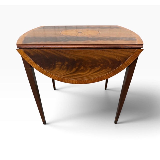 Vintage Council Craftsman Mahogany Pembroke Side Table - Refinished! For Sale In Philadelphia - Image 6 of 11