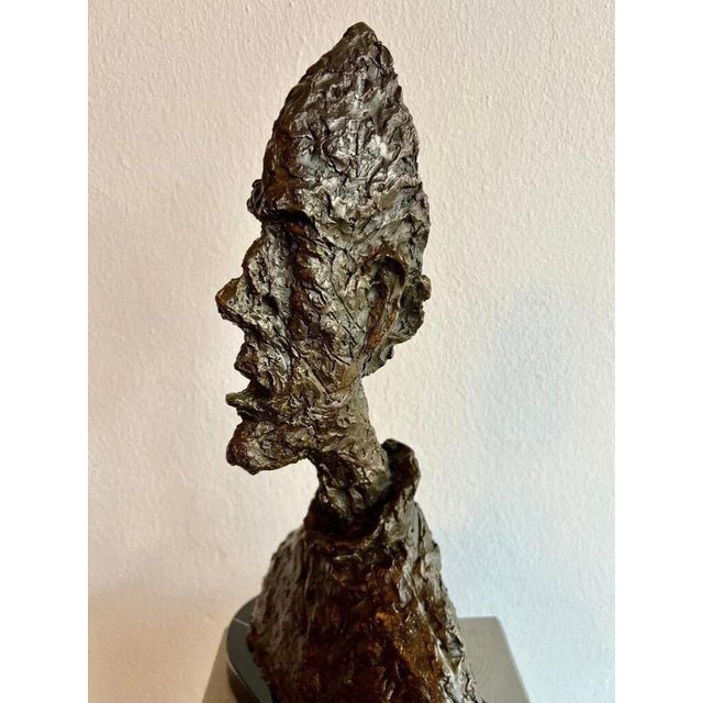 Unknown, Sculptural Head, Patinated Bronze For Sale - Image 3 of 9