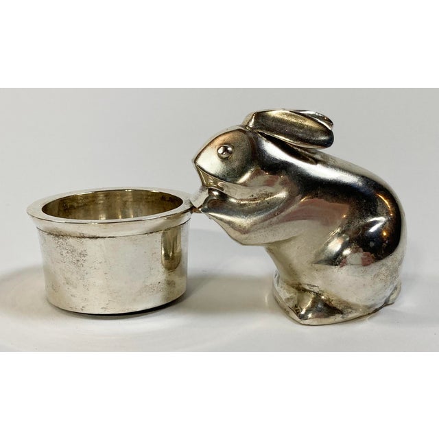 Silverplate Bunny Rabbit Votive Candle Holder Chairish
