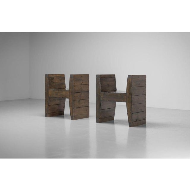 Vintage H Stools by Jan de Jong, 1964 For Sale - Image 13 of 18