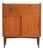 Danish Cabinet with Brass Handles, 1950s For Sale