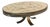 French Oval Coffee Table in Ceramic and Steel from Vallauris, 1960 For Sale
