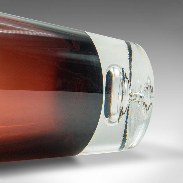 Vintage Flower Vase, Finnish, Art Glass, Display, Decorative, Mid Century, 1960 For Sale - Image 10 of 10