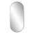 Steele Capsule Mirror in Brushed Silver For Sale
