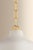 Hudson Valley Lighting Hudson Valley Lighting Southfields 10.25 in. 1 Light Pendant in Aged Brass and Ceramic Cream Pebble Finish For Sale - Image 4 of 8