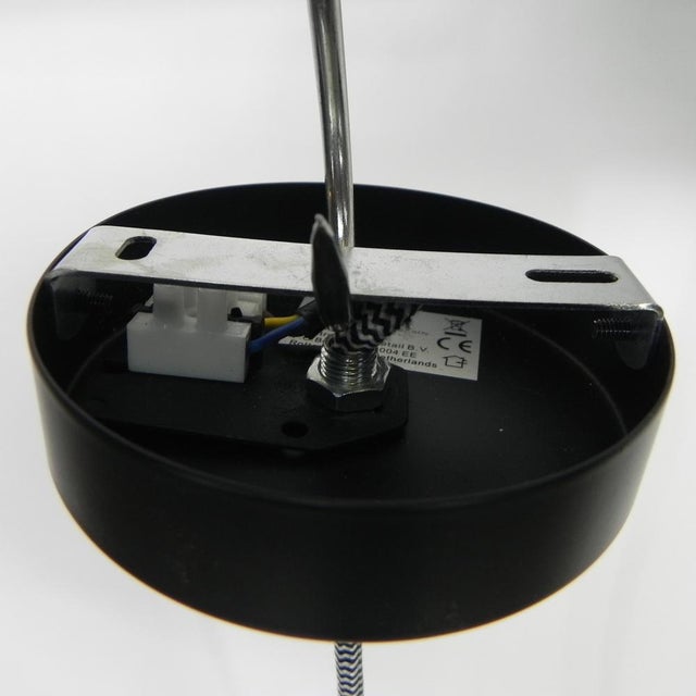 Silver Vintage Aluminum Hanging Lamp, 1970s For Sale - Image 8 of 10