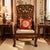 Chinoiserie Late 19th Century Antique Chinoiserie Hand-Carved Rosewood Dragon Throne Chair With Owl Feet, Circa 1900 For Sale - Image 3 of 3