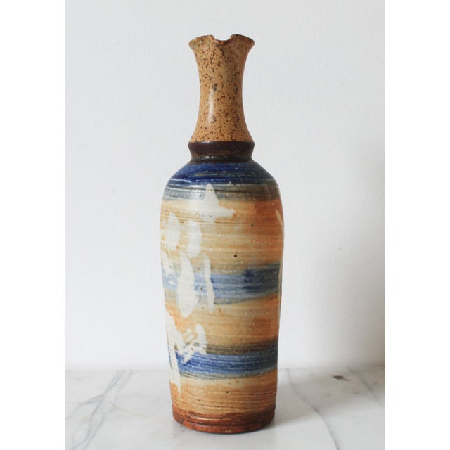 Vintage Studio Art Pottery Pitcher For Sale - Image 4 of 8