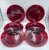 Contemporary 1930's Royal Ruby by Anchor Hocking Dinner 9" Plates 6pc Set For Sale - Image 3 of 6