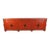 9 Feet Long Red Antique Chinese Buffet Sideboard Cabinet For Sale