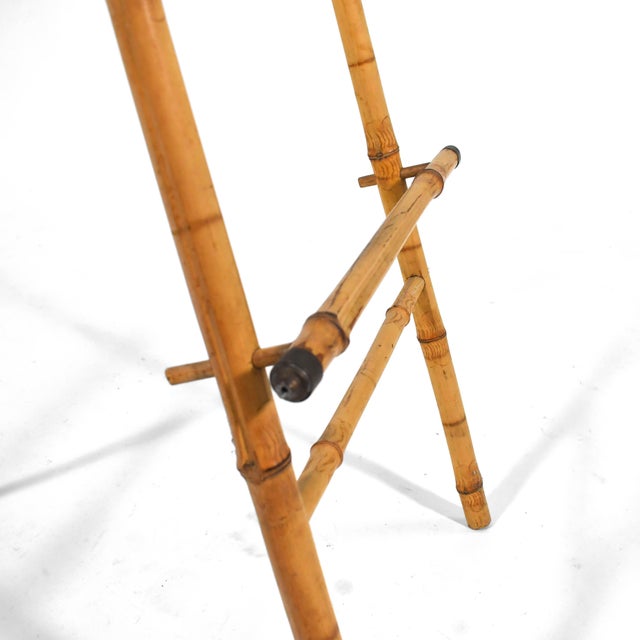 Brass Bamboo Floor Picture Easel For Sale - Image 8 of 8