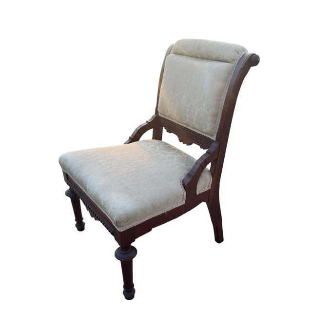Eastlake Parlor Chair With Burled Detail For Sale - Image 11 of 12