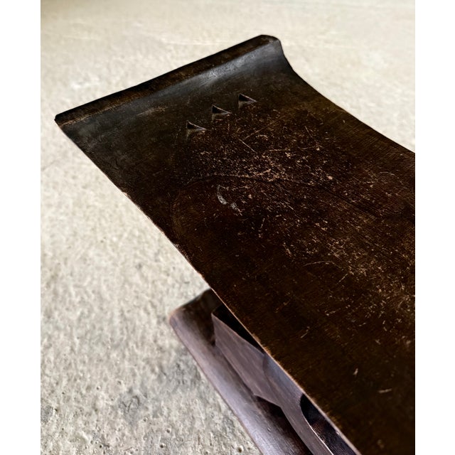 Handcarved Ashanti Tribal Stool, Africa, 1950s For Sale - Image 16 of 17