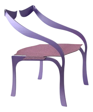 Purple Break Armchair by WM Metal Design