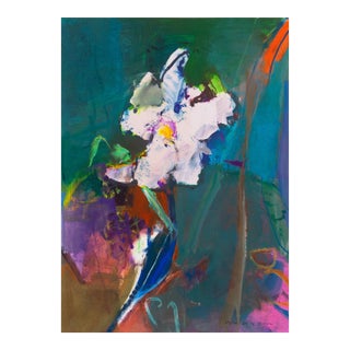 'White Iris' by John Maxon, California Post-Impressionist Landscape, San Jose State University, Mount Madonna For Sale