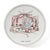 Each plate features a line drawing of an interior room, enhanced with bold blocks of color, and its title handwritten...