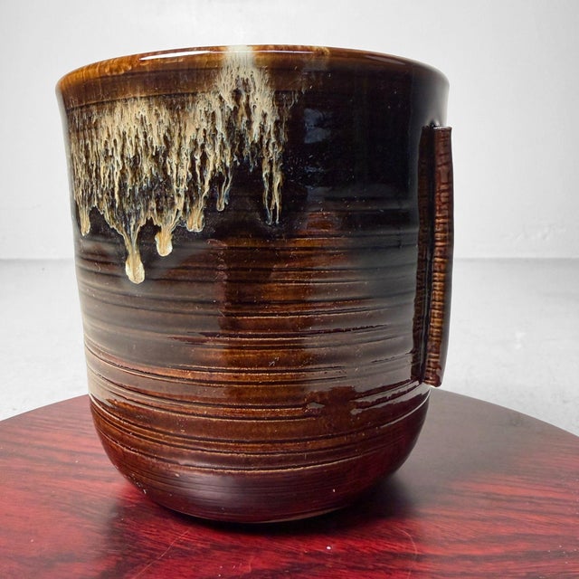 Takatori Mizusashi Ceramic Water Jar, 1970s For Sale - Image 9 of 16