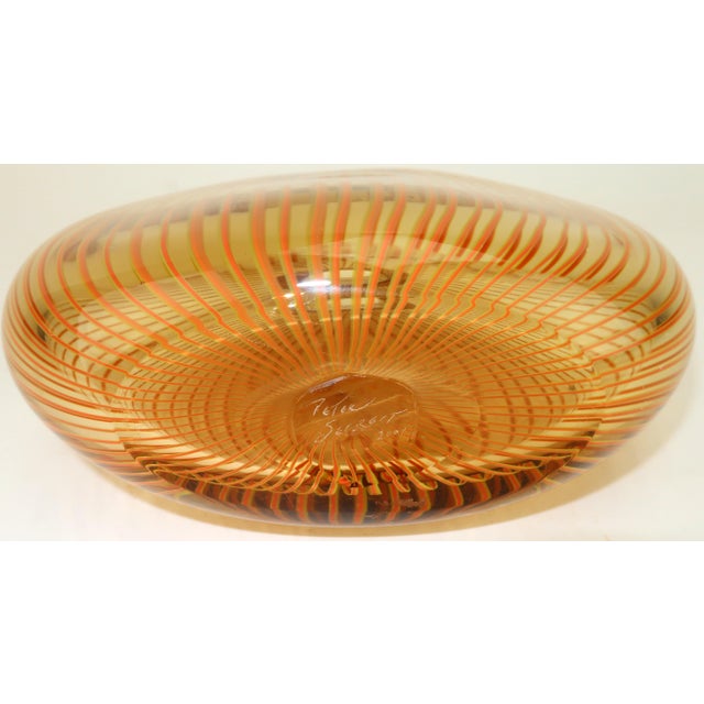 Peter Secrest Art Glass Op Art Vase, 2001 For Sale - Image 9 of 10