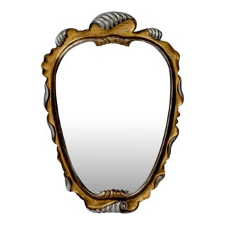 Hollywood Regency Carved Giltwood Mirror Attr to Dorothy Draper For Sale