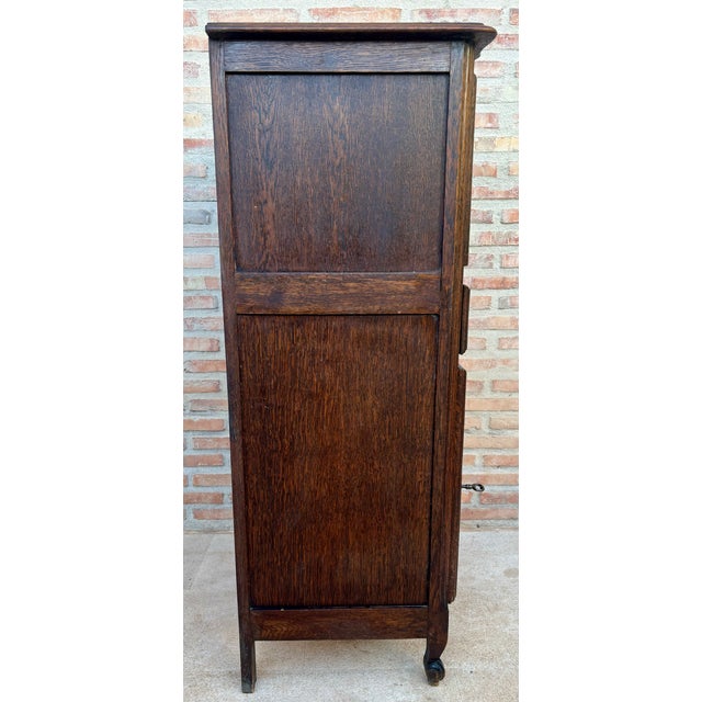 French Walnut Drop Front Secretary, 1890s For Sale - Image 5 of 6