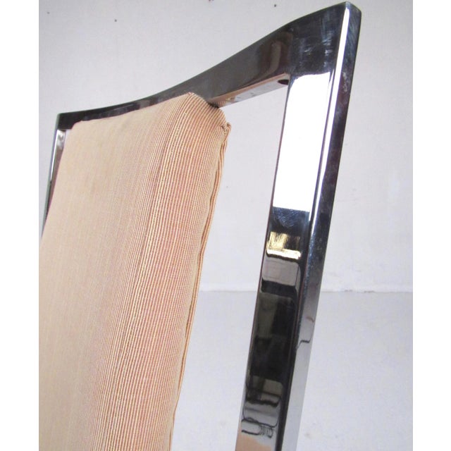 Modern Late 20th Century Modern Chrome Dining Chairs - 6 Pieces For Sale - Image 3 of 12