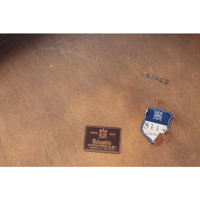 1970s Vintage Mid Century Modern Petite Burl Occasional Table For Sale - Image 4 of 9