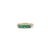 Five-Stone Natural Emerald Band Ring Size 6.5 With Diamond Accents in 14k Yellow Gold For Sale - Image 4 of 16
