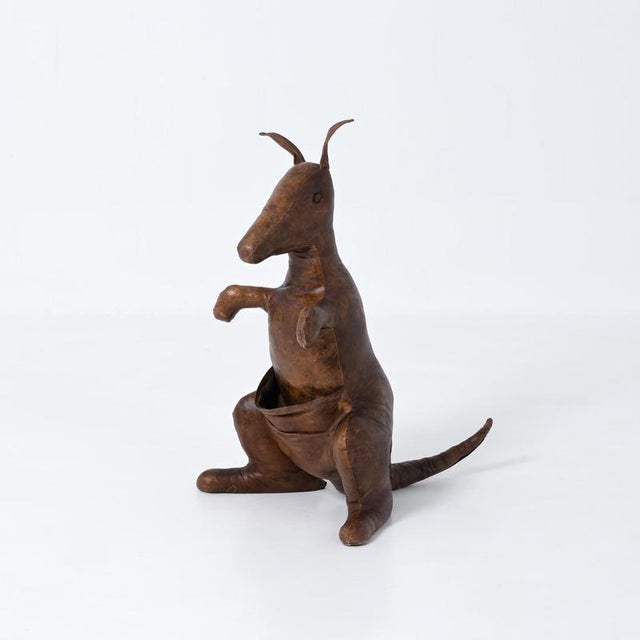 Leather Magazine Holder by Dimitri Omersa for Abercrombie & Fitch, 1960s For Sale - Image 3 of 18