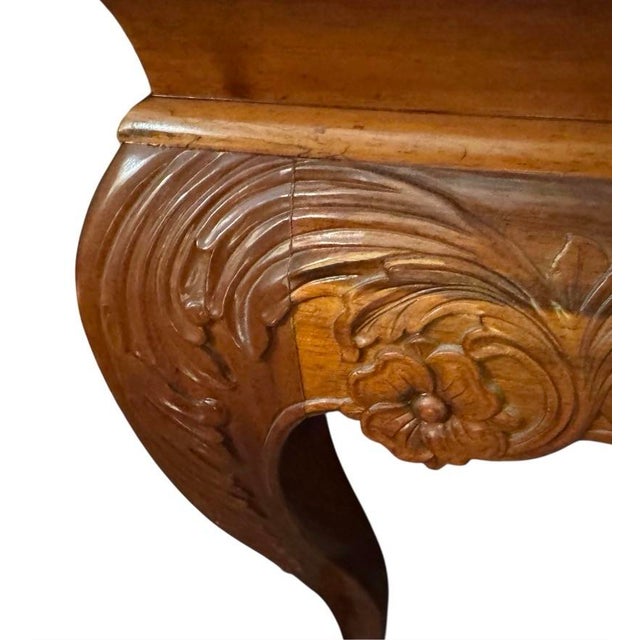 Louis XV Style Carved Walnut Console For Sale In Houston - Image 6 of 10