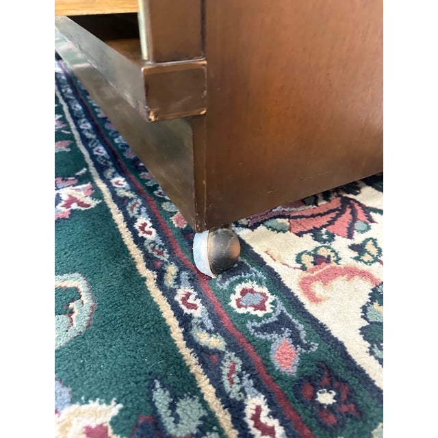 Sheffield 1970s Vintage Mid Century Sheffield Furniture Co. 5 Drawer Walnut Highboy Dresser For Sale - Image 4 of 11