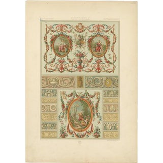 Albert Racinet, Decorative Panel, 1873, Chromolithograph For Sale