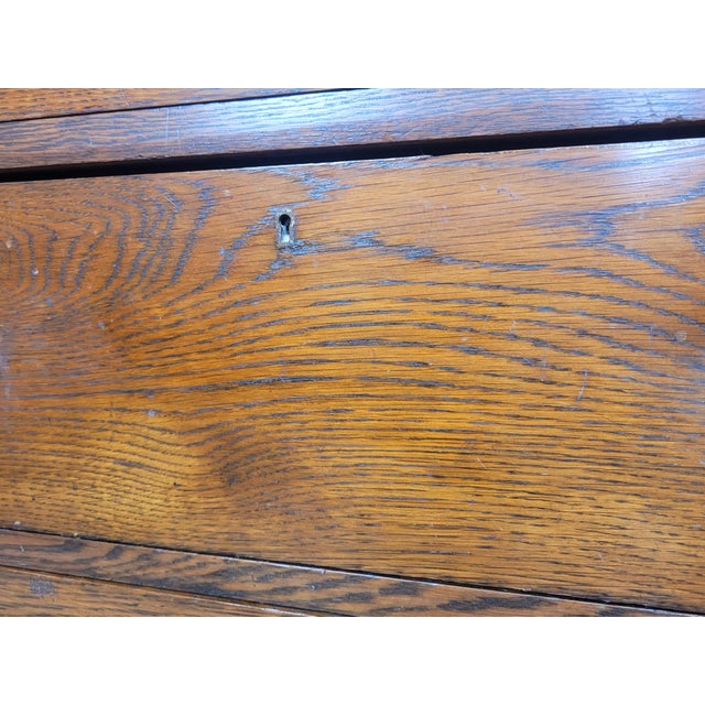 Edwardian Drop Handle Chest of 2 Drawers in Oak, 1910s For Sale - Image 11 of 18