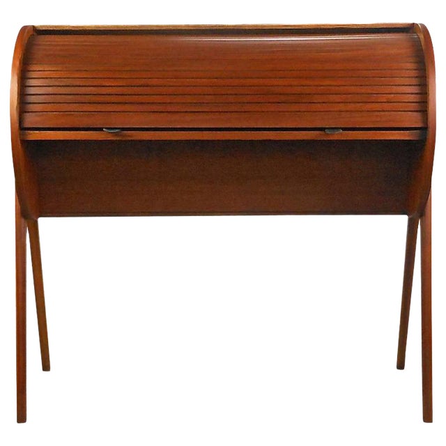 Danish Modern RollTop Desk Chairish