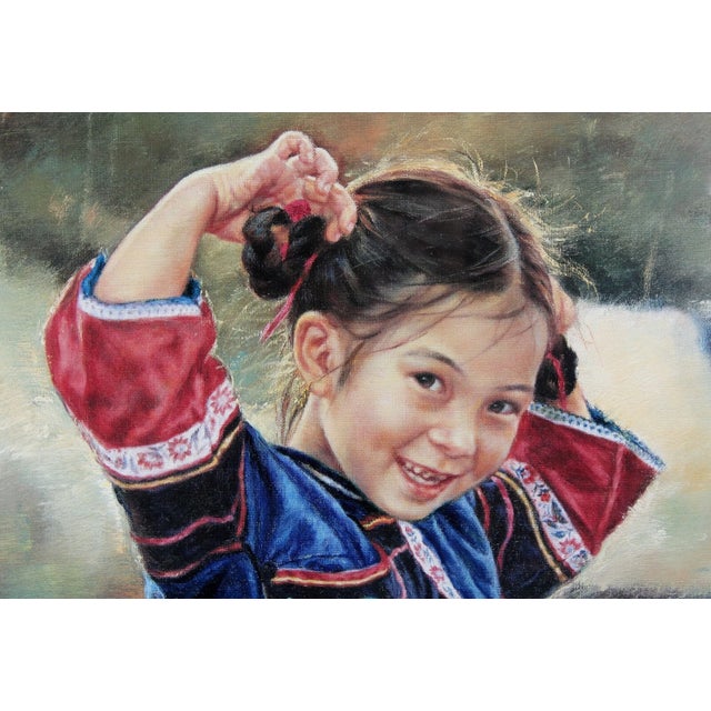 1990s Wai Ming "I Love My Braids" Signed & Numbered Lithograph Print W Coa For Sale - Image 9 of 12