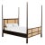 2020s Stockholm Wood & Cane Queen Bed in Black For Sale - Image 5 of 5