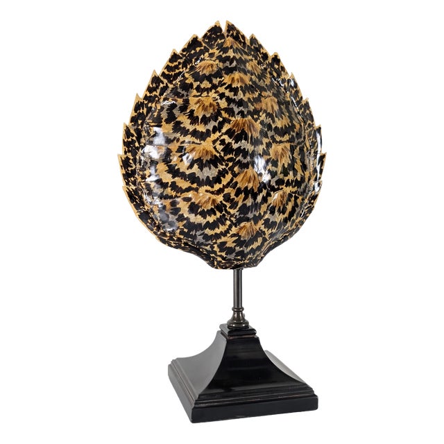 Faux Tortoiseshell Resin Turtle Shell Lamp from Maison Jansen, 1970s For Sale