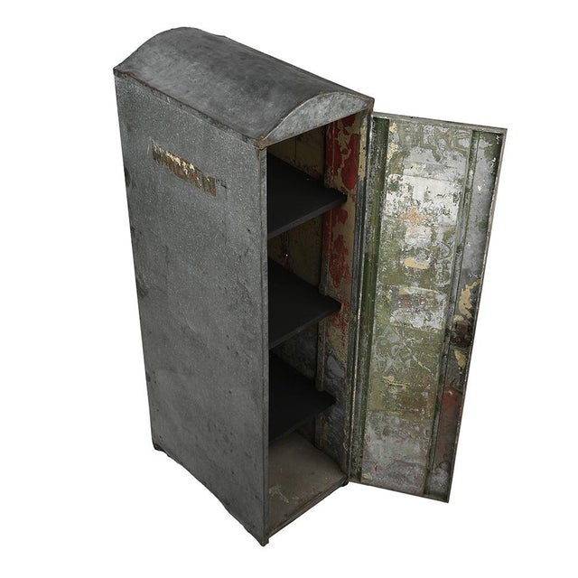 Antique Castrol Metal Cabinet, in Good conditions. This piece is designed in the style of the selected designer and/or...