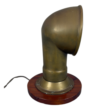 Naval Table Lamp in Windsock Brass