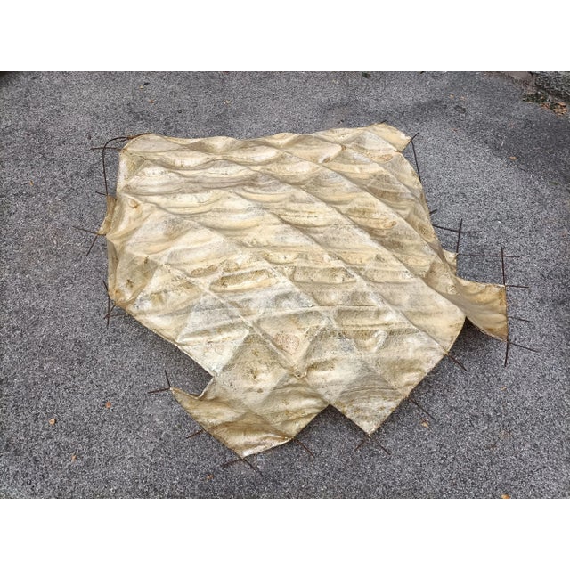 Large Sculptural Wall-Mounted Lampshade in Iron and Fiberglass, 1970s For Sale - Image 10 of 18