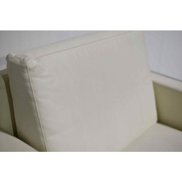 Cream Vintage Contemporary Cream Lounge Chair LSM Collection by David Edward For Sale - Image 8 of 14