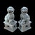 Pair of Ceramic Celadon Glaze Foo Dogs For Sale - Image 4 of 12