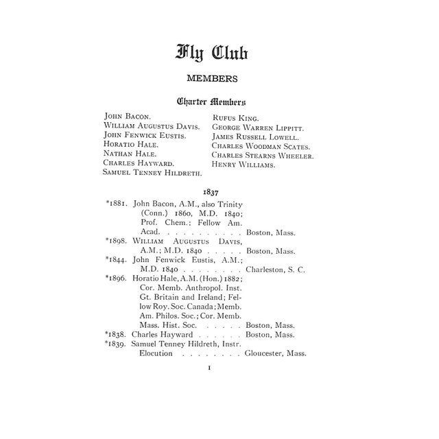 White Catalogue of the Fly Club of Harvard University 1836-1959 For Sale - Image 8 of 9