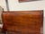 Late 20th Century Queen Size Empire Revival Style Carved Mahogany Sleigh Bed Frame For Sale - Image 5 of 12