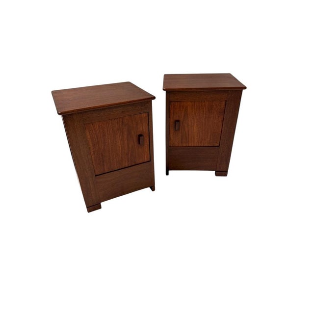 Art Deco Modernist Nightstands by J.A. Muntendam for L.O.V. Oosterbeek, 1920s, Set of 2 For Sale - Image 12 of 12