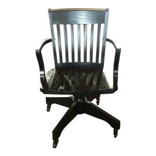 Mid Century Oak Bankers Chair For Sale
