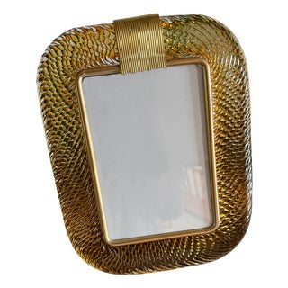 Amber Murano Glass Frame, 2000s For Sale