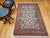 Vintage Persian Isfahan Rug, Hand-Knotted Wool & Silk, Allover Floral Pattern, Ivory & Brick-Red, 4x6 For Sale - Image 9 of 18
