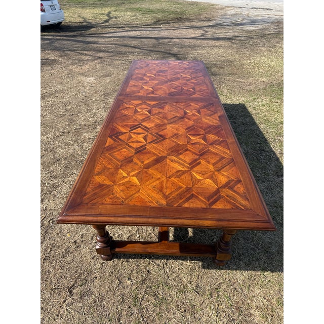 Wood Long 18th Century French Walnut Farm Table or Monastery Dining Table For Sale - Image 7 of 18
