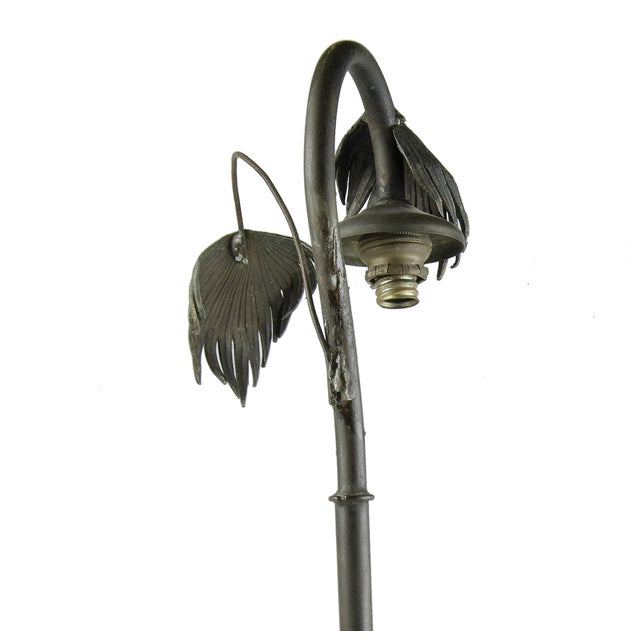 Coffee 20th Century Jugendstil Cold-Painted Bronze Elephant Rider Table Lamp, Germany For Sale - Image 8 of 9