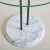 Modern Italian Marble Glass Side Table Attr Vico Magistretti for Cattelan Italia, 1980s For Sale - Image 3 of 6